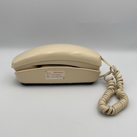 Western Electric Other - Vintage Western Electric rimline Rotary‎ Phone Beige White Land Line Desk 220